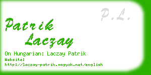 patrik laczay business card